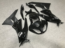 Black, Matte Black and White Fairing Kit for a 2007 & 2008 Kawasaki Ninja ZX-6R 636 motorcycle