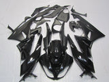 Black and Matte Black Fairing Kit for a 2007 & 2008 Kawasaki Ninja ZX-6R 636 motorcycle