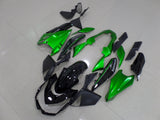 Fairing Kit for a (2010-2013) Kawasaki Z1000 Gloss Black & Green - KingsMotorcycleFairings.com