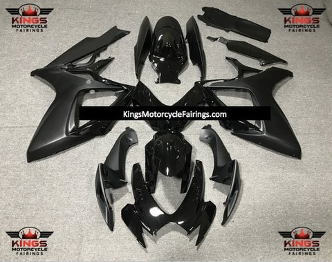 Suzuki GSXR750 (2006-2007) Gloss Black & Matte Black Fairings