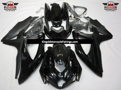 Suzuki GSXR750 (2008-2010) Gloss Black & Matte Black Fairings