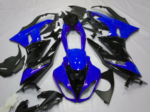 Fairing kit for a Kawasaki Ninja ZX6R 636 (2007-2008) Blue, Black & White