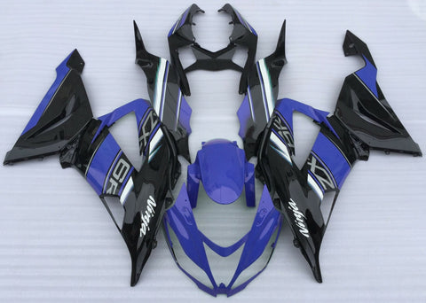 Fairing kit for a Kawasaki ZX6R 636 (2013-2018) Blue, Black, White & Gray