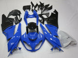 Blue, Black and Matte Black Fairing Kit for a 2007 & 2008 Kawasaki Ninja ZX-6R 636 motorcycle