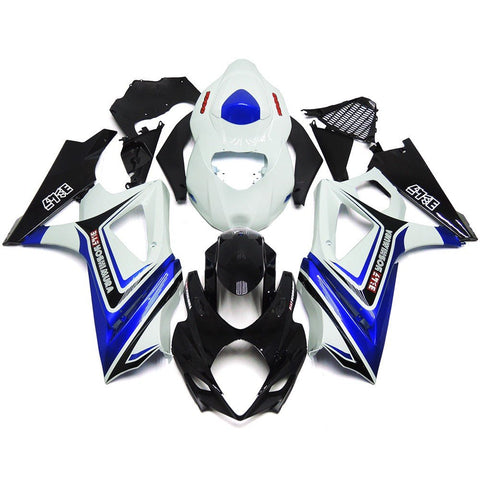 Suzuki GSXR1000 (2007-2008) White, Blue & Black Yoshimura Fairings