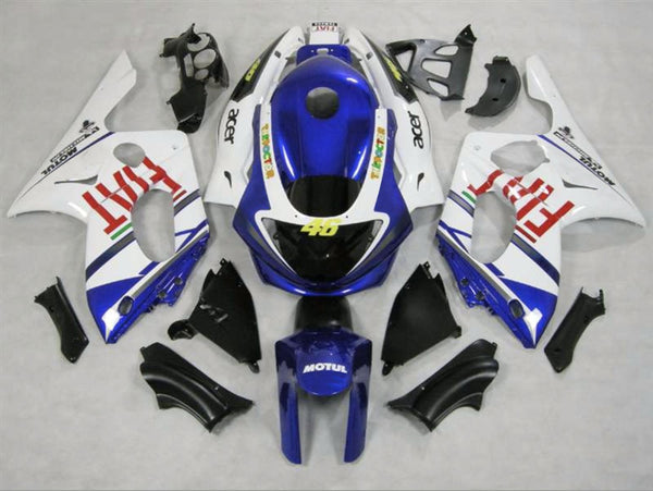 YAMAHA YZF600R (1998-2007) BLUE & WHITE FIAT FAIRINGS