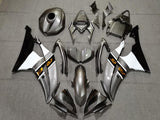 Silver, Black, White and Gold Fairing Kit for a 2008, 2009, 2010, 2011, 2012, 2013, 2014, 2015 & 2016 Yamaha YZF-R6 motorcycle