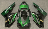 Green, Black, Yellow and White Fairing Kit for a 2009, 2010, 2011 & 2012 Triumph Daytona 675 motorcycle