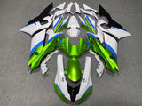 White, Green, Blue and Black Fairing Kit for a 2017, 2018, 2019 & 2020 Yamaha YZF-R6 motorcycle