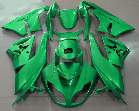 Fairing kit for a Kawasaki Ninja ZX6R 636 (2007-2008) Metallic Green