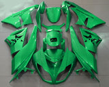 Metallic Green Fairing Kit for a 2007 & 2008 Kawasaki Ninja ZX-6R 636 motorcycle