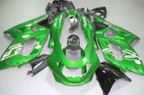 Green and White Fairing Kit for a 1998, 1999, 2000, 2001, 2002, 2003, 2004, 2005, 2006 & 2007 Yamaha YZF600R motorcycle