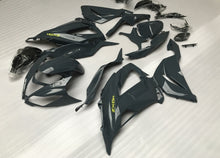 Dark Gray and Yellow Fairing Kit for a 2013, 2014, 2015, 2016, 2017 & 2018 Kawasaki ZX-6R 636 motorcycle