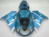 Light Blue, White, Turquoise Blue and  Black Fairing Kit for a 1998, 1999, 2000, 2001, 2002 & 2003 Suzuki TL1000R motorcycle