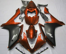 Orange and Matte Black Fairing Kit for a 2007 & 2008 Yamaha YZF-R1 motorcycle