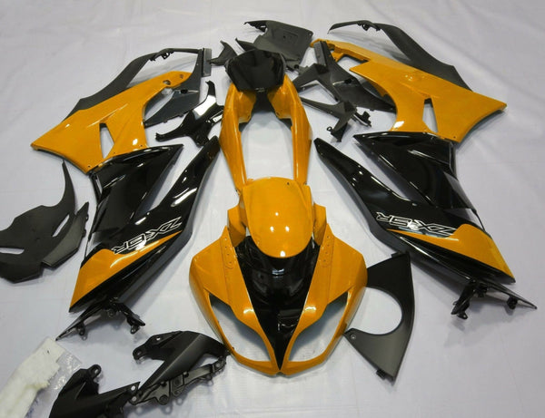 Fairing kit for a Kawasaki Ninja ZX6R 636 (2007-2008) Orange & Black