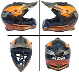 Gloss Orange & Gloss Black Dirt Bike Motorcycle Helmet at KingsMotorcycleFiarings.com