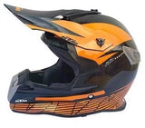 Gloss Orange & Gloss Black Dirt Bike Motorcycle Helmet at KingsMotorcycleFiarings.com
