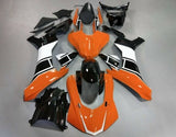 Orange, Black and White Fairing Kit for a 2015, 2016, 2017, 2018 & 2019 Yamaha YZF-R1 motorcycle