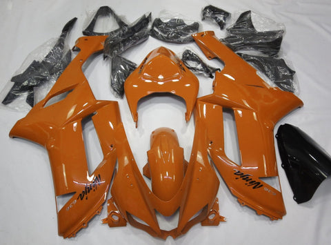 Fairing kit for a Kawasaki Ninja ZX6R 636 (2007-2008) Orange & Black
