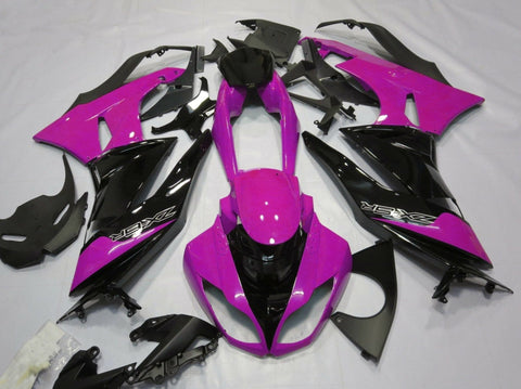 Fairing kit for a Kawasaki Ninja ZX6R 636 (2007-2008) Pink & Black