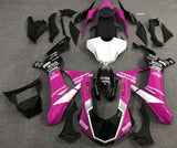 Pink, White, Black and Silver Fairing Kit for a 2015, 2016, 2017, 2018 & 2019 Yamaha YZF-R1 motorcycle