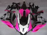 Pink, White and Black Fairing Kit for a 2015, 2016, 2017, 2018 & 2019 Yamaha YZF-R1 motorcycle
