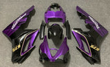 Purple, Black, Yellow and White Fairing Kit for a 2009, 2010, 2011 & 2012 Triumph Daytona 675 motorcycle