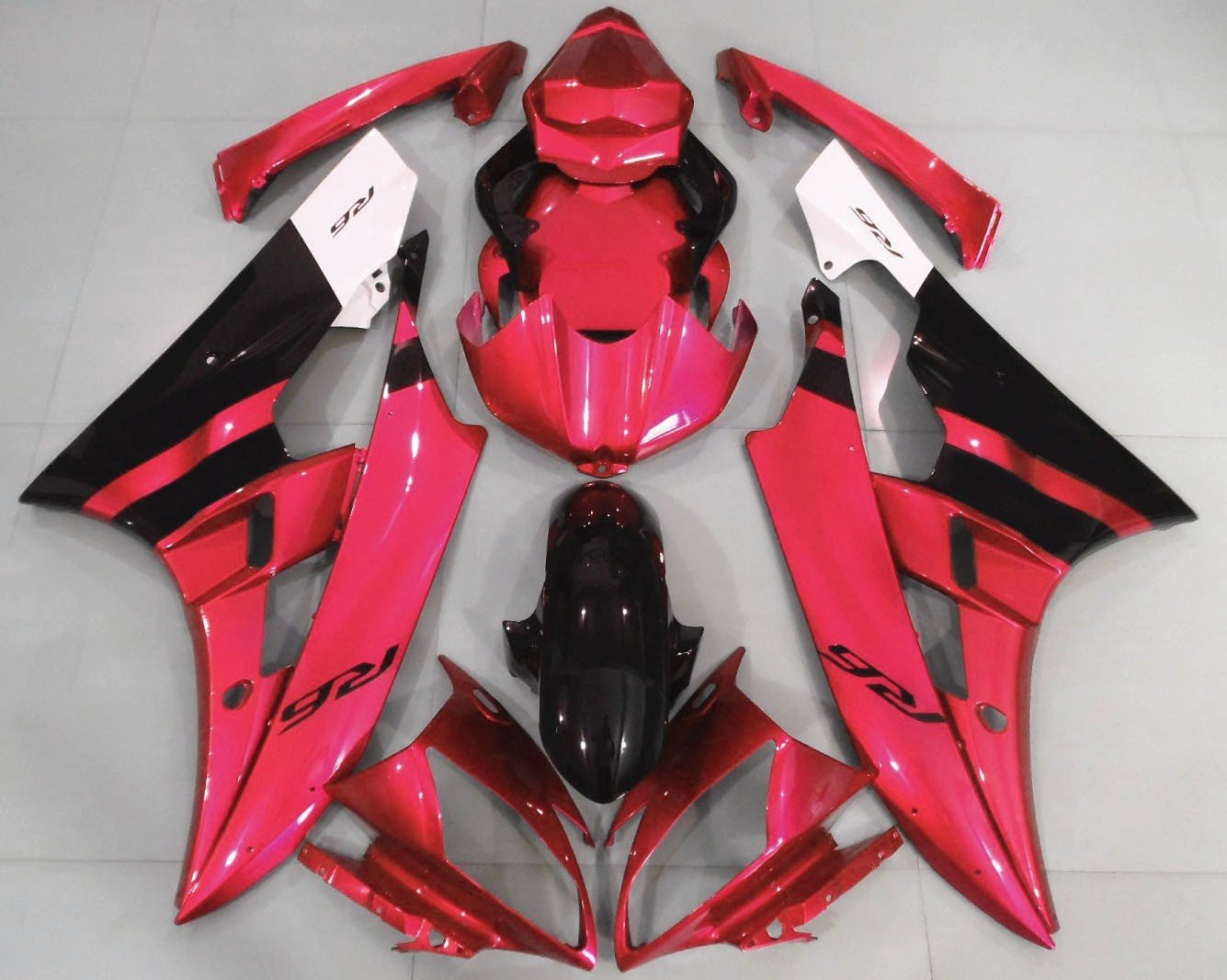 Yamaha YZF-R6 (2006-2007) Red & Black Fairings