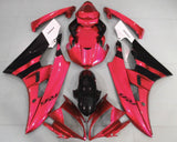 Red and Black Fairing Kit for a 2006 & 2007 Yamaha YZF-R6 motorcycle