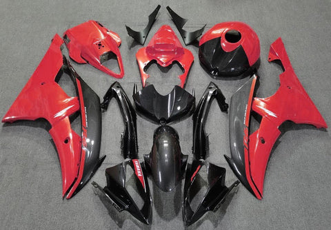 Yamaha YZF-R6 (2008-2016) Faux Carbon Fiber & Red Fairings