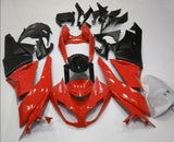 Fairing kit for a Kawasaki Ninja ZX6R 636 (2009-2012) Red, Black & Matte Black