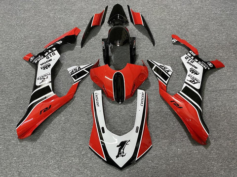Yamaha YZF-R1 (2020-2023) Red, White & Black Fairings at KingsMotorcycleFairings.com
