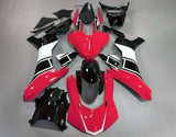 Red, Black and White Fairing Kit for a 2015, 2016, 2017, 2018 & 2019 Yamaha YZF-R1 motorcycle