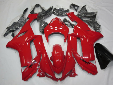 Fairing kit for a Kawasaki Ninja ZX6R 636 (2007-2008) Red