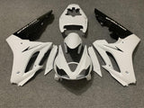 Matte White and Gloss Black Fairing Kit for a 2006, 2007 & 2008 Triumph Daytona 675 motorcycle