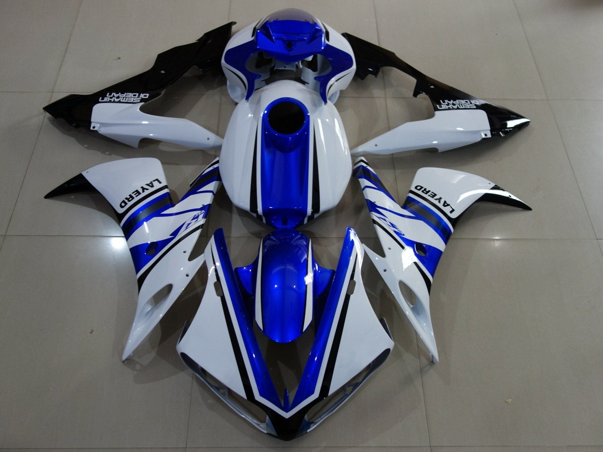 Yamaha R1 Fairings (2004-2006) White, Blue, Black | Kings – Kings ...