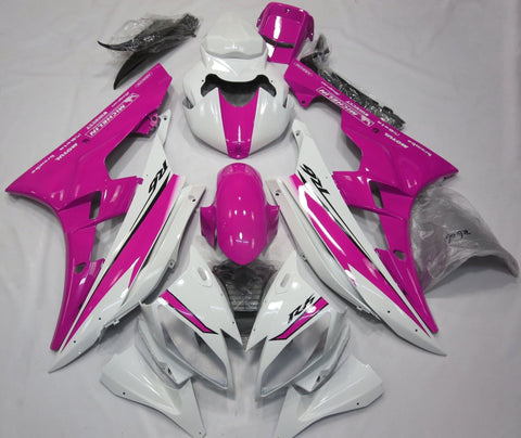 Yamaha YZF-R6 (2006-2007) White & Pink Fairings