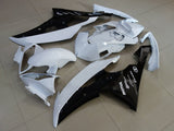 White and Black Fairing Kit for a 2008, 2009, 2010, 2011, 2012, 2013, 2014, 2015 & 2016 Yamaha YZF-R6 motorcycle