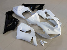 White and Black Fairing Kit for a 2005 & 2006 Kawasaki ZX-6R 636 motorcycle