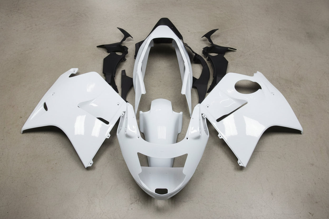 White Fairing Kit for a 1996, 1997, 1998, 1999, 2000, 2001, 2002, 2003, 2004, 2005, 2006 & 2007 Honda CBR1100XX Super Blackbird motorcycle