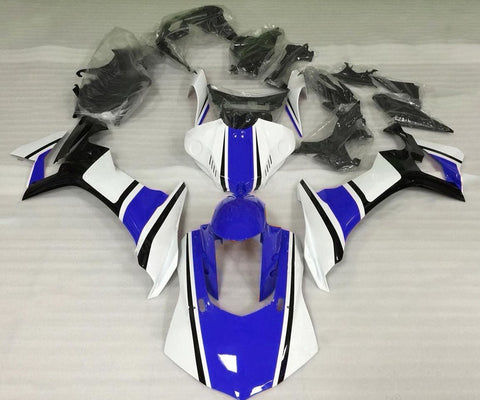 Yamaha YZF-R1 (2020-2023) White, Blue & Black Fairings at KingsMotorcycleFairings.com