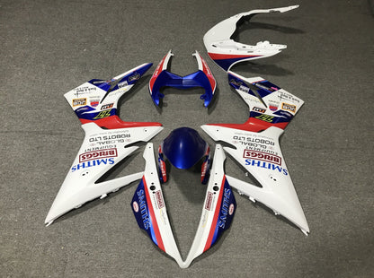Triumph Daytona 675 (2013-2016) White, Blue & Red Smiths Fairings