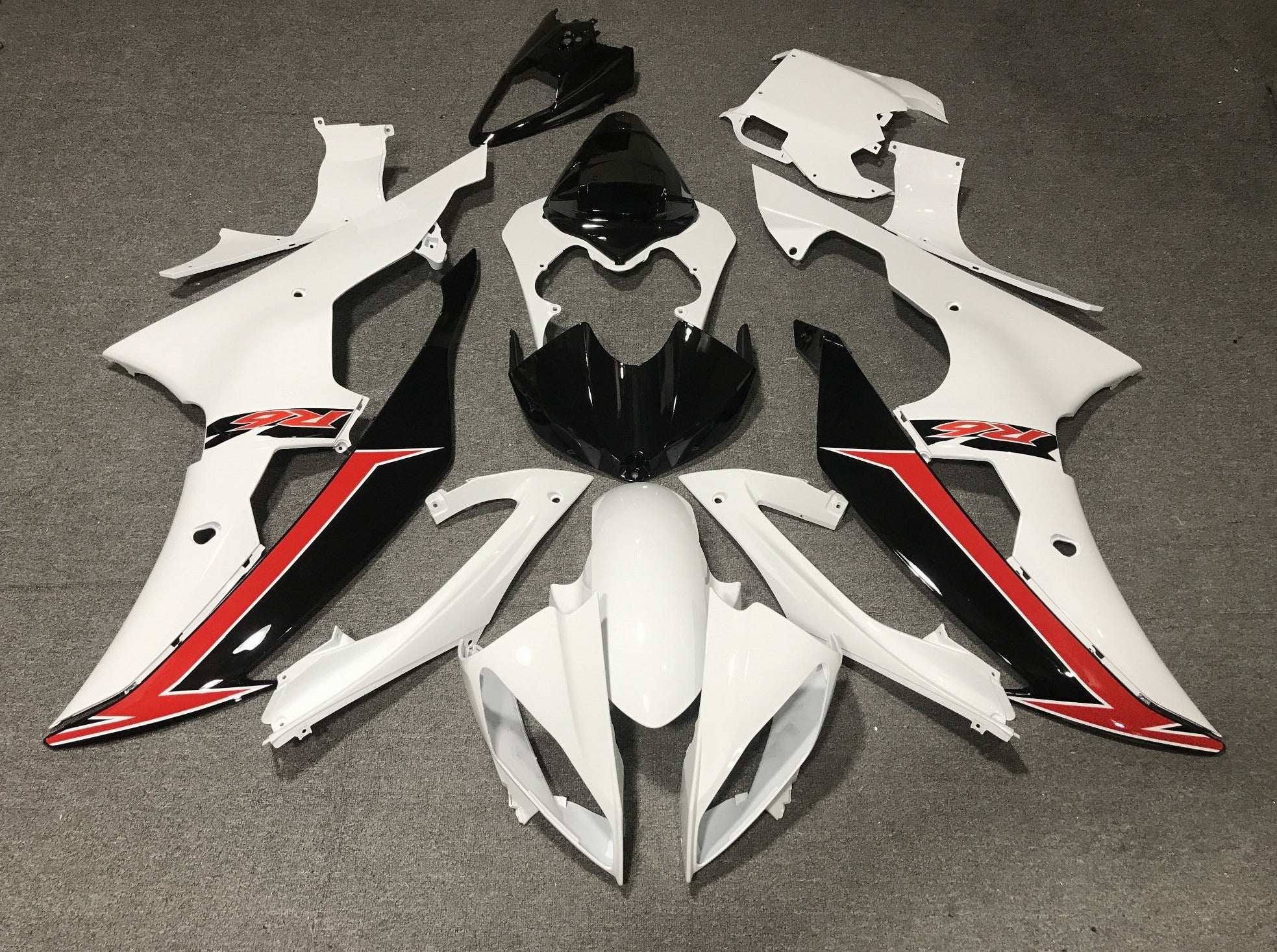 Yamaha R6 Fairings (2008-2016) White, Black, Red | Kings – Kings ...