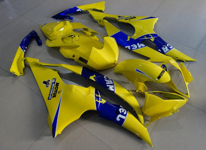 Yellow and Blue Camel Fairing Kit for a 2008, 2009, 2010, 2011, 2012, 2013, 2014, 2015 & 2016 Yamaha YZF-R6 motorcycle
