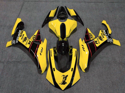Yamaha YZF-R1 (2015-2019) Yellow, Black & Red Fairings