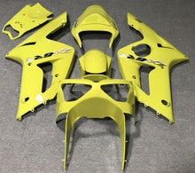 Yellow, Gold and Black Fairing Kit for a 2003 & 2004 Kawasaki ZX-6R 636 motorcycle