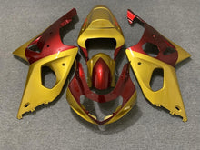 Gold and Red Fairing Kit for a 2000, 2001 & 2002 Suzuki GSX-R1000 motorcycle