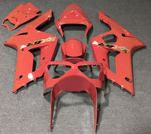Red Grapefruit, Gold and Black Fairing Kit for a 2003 & 2004 Kawasaki ZX-6R 636 motorcycle