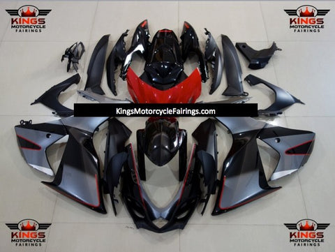 Suzuki GSXR750 (2011-2023) Gray, Black & Red Fairings